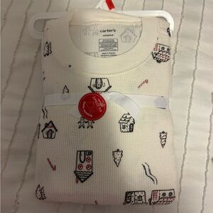 Carter's Cream Patterned Baby Outfit